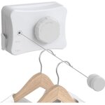 Corde � linge r�tractable 5, 1m, acier inoxydable fil a linge ext�rieur retractable, etendoir linge exterieur ...