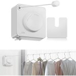Corde � linge r�tractable pour balcon, fil � linge r�tractable ext�rieur 4, 8m en acier inoxydable, �tendoir ...