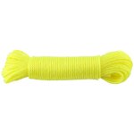 Corde en nylon 20m pour �tendoir � linge ext�rieur, camping et jardin (jaune)