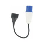 Cordon adaptateur pour borne de camping dhome mle ue - femelle 16a