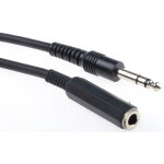 Cordon audio fiche jack m�le 6, 35 mm vers fiche jack femelle 6, 35 mm, long. 3m ( prix pour 1 )