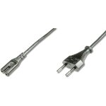 Cordon lectrique digitus appareils iec, alimentation [1x prise femelle c7 - 1x fiche euro mle] 1. 80 ...