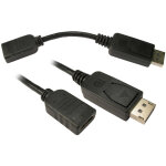 Cordon kvm, displayport mle vers adaptateur hdmi femelle, longueur 15cm ( prix pour 1 )