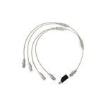 Cordon quadruple pour raccordement tlphone / rj45 michaud q293