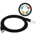 Cordon de raccordement u / utp cat. 5e pvc 1, 0 m noir alantec