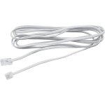 Cordon t�l�phonique de raccordement 5 m�tres rj11 / rj45 ivoire - ebenoid