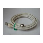 Hager - cordon tv rj45 - fiche f blanc compatible grade 3 longueur 3 m�tres