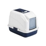 Suinga - corner bac  litire pour chat, 40x50x40 cm, maison de toilette bac a litire chat angle