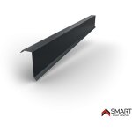 Bravo the smart solution - cornire de rive - bac acier - tle de couverture - toiture - h12 gris anthracite ...