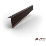 Bravo the smart solution - corni�re de rive - bac acier - t�le de couverture - toiture - h12 brun chocolat ...