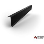 Bravo the smart solution - corni�re de rive - bac acier - t�le de couverture - toiture - h12 noir ral ...