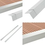Cornière de terrasse 5 pcs aluminium 170 cm argenté - cornière de terrasse - angle de terrasse - finition ... Cornière de terrasse 5 pcs aluminium 170 cm argenté - cornière de terrasse - angle de terrasse - finition ...
