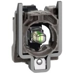 Corps diam�tre 22mm 24v avec garniture m�tal � vis led rouge
