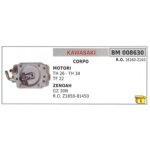 Corps de carburateur kawasaki th26 th34 zenoah gz30n d�broussailleuse 16160 - 2103
