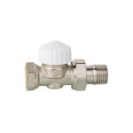 Corps thermostatique heimeier thermo calypso exact, droit dn15, avec debitmetre