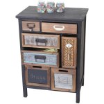 Hw - placard de pharmacien c - a43, commode, bois massif de sapin, vintage, patc ork 78x55x35cm