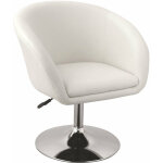 D�coshop26 - fauteuil lounge salon salle � manger bureau blanc fal09016