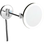 Cosmic essentials miroir grossissant miroir maquillage chrome murale (led)(x5)(4. 5w 100 - 240v)