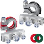 Ersandy - cosse batterie 12v, cosses de batterie libération rapide serré solidement connecteur batterie ... Ersandy - cosse batterie 12v, cosses de batterie libération rapide serré solidement connecteur batterie ...