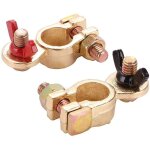 Cosse de batterie connecteur de batterie pince de batterie automobile en laiton massif avec �crou � oreilles ...