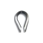 Cosse coeur chapuis 5mm largeur gorge lot de 2