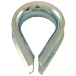 Cosse coeur l�g�re acier zingu� - diam�tre c�ble : 6mm