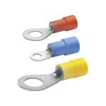 Klauke - cosse à oeillet 6504 section max. =6 mm² jaune 1 pc(s) c009481 Klauke - cosse à oeillet 6504 section max. =6 mm² jaune 1 pc(s) c009481