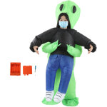 Costume alien inflatable pour enfants 120 - 140cm - d�guisement cosplay �tanche pour f�tes et festivals ...