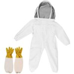 Costume d'apiculteur professionnel pour enfants avec voile ventil� et gants en peau de mouton, laissez ...