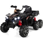 Costway - 12v quad electrique enfants avec lumi�res led et musique, v�hicule electrique enfants avec ...