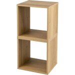Costway lot de 2 biblioth�que en cube, �tag�re empilable utilisation combin�e empliable s�par�e dispositif ...