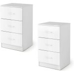 Costway - lot de 2 caisson de bureau meuble de rangement avec 3 tiroirs pour feuilles a4, lettre, dossiers ... Costway - lot de 2 caisson de bureau meuble de rangement avec 3 tiroirs pour feuilles a4, lettre, dossiers ...