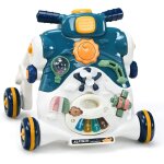 Costway - 3 en 1 trotteur pour apprendre  marcher pousseur pour enfants avec lumire et musique, activits ...