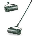 Costway - aérateur à gazon roulant de 44 cm, scarificateur manuel avec poignée amovible de 128 cm pointes ... Costway - aérateur à gazon roulant de 44 cm, scarificateur manuel avec poignée amovible de 128 cm pointes ...