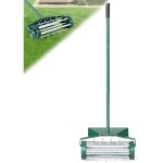 A�rateur � gazon roulant de 46 cm, scarificateur manuel � pointes rotatives avec large �cran de protection ...