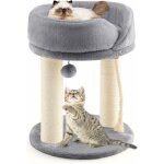 Costway - arbre � chat tour d'arbre � chat cadre griffoir 4 en 1 avec perchoir � dessus souple, boule ...