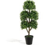 Costway arbre topiaire en buis artificiel à 5 boules 115 cm, fausse plante de buis avec pot lesté rempli ... Costway arbre topiaire en buis artificiel à 5 boules 115 cm, fausse plante de buis avec pot lesté rempli ...