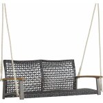 Banc suspendu, 2 si�ges, balan�oire de jardin � suspendre, fabriquer en plastique pe, dossier incurv� ...
