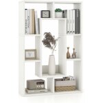 Costway - biblioth�que, �tag�re � 7 compartiments ouvertes, biblioth�que de cloison, meuble de rangement ...