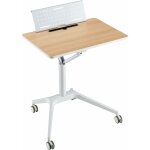 Costway bureau debout mobile 48x71cm, podium mobile hauteur rglable avec pupitre amovible, cadre en ...