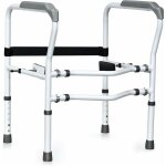Costway cadres de scurit pour toilettes pour personnes ges, rehausseur toilette adulte hauteur 63 ...