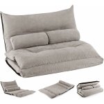 Costway - canap� - lit paresseux pliable, canap� convertible avec dossier r�glable � 42 positions, chauffeuse ...