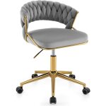 Costway chaise de bureau, design �l�gant, fauteuil ergonomique pivotante, r�glable en hauteur, chaise ...