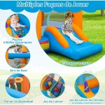 Costway - château gonflable 5 en 1 avec toboggan, maison de saut gonflable intérieur extérieur avec piscine ... Costway - château gonflable 5 en 1 avec toboggan, maison de saut gonflable intérieur extérieur avec piscine ...