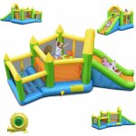 Costway - château gonflable en forme de pentagone avec toboggan, maison de rebond gonflable avec piscine ... Costway - château gonflable en forme de pentagone avec toboggan, maison de rebond gonflable avec piscine ...