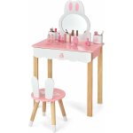 Costway - coiffeuse pour enfants 2 en 1 avec miroir amovible et tabouret tiroirs bo�te de rangement ensemble ...