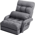 Costway - fauteuil de salon, fauteuil convertible 1 place avec oreiller, canap� - lit convertible avec ...