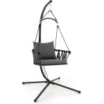 Costway - fauteuil suspendu 1 place avec support en acier, balan�oire suspendue avec si�ge rembourr� ...