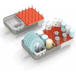 Costway - gouttoir  vaisselle extensible (44 - 52, 5 cm), rglable en deux parties avec porte - couverts ...