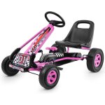 Costway - kart � p�dales d'ext�rieur pour enfants si�ge r�glable, go - kart enfants avec frein et embrayage, ...